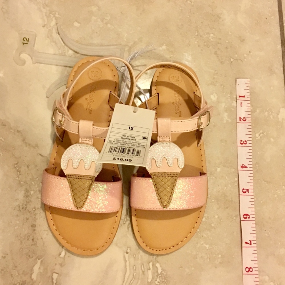 NEW Cat&Jack ice cream girls sandals 9; 12 - Picture 4 of 4